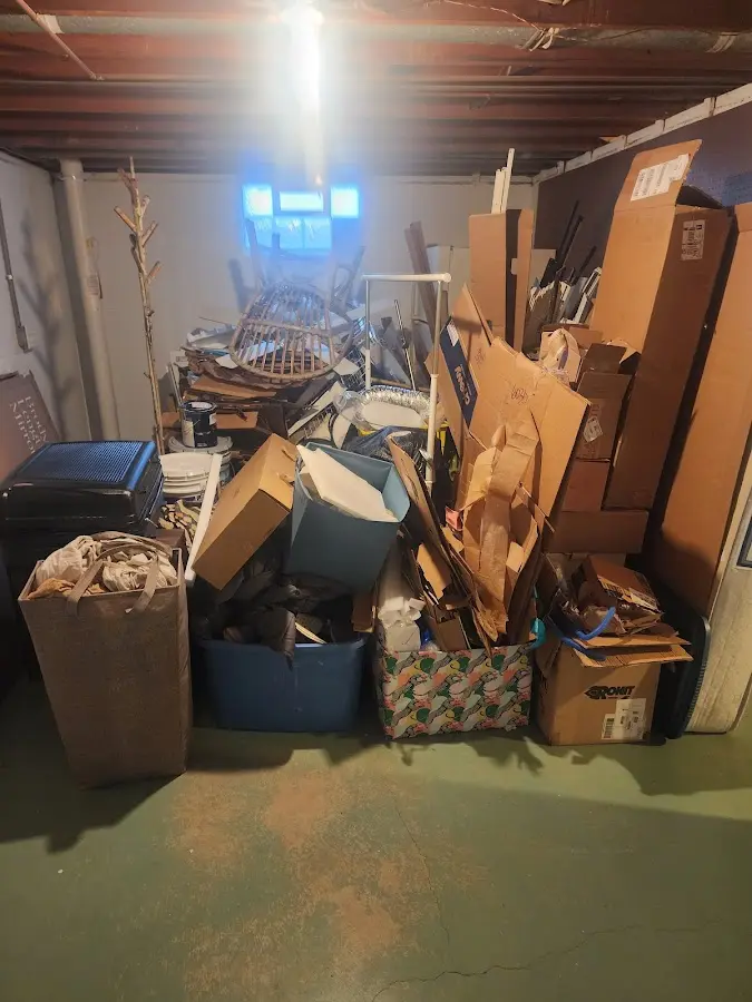 Roll-off dumpster container at job site for 20 Yard Dumpster Rental in Pittsfield